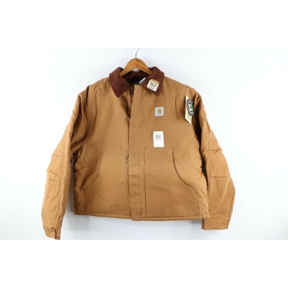 NOS Vintage 90s Carhartt 50 Spell Out Corduroy Collar Arctic NOS Vintage 90s Carhartt 50 Spell Out Corduroy Collar Arctic